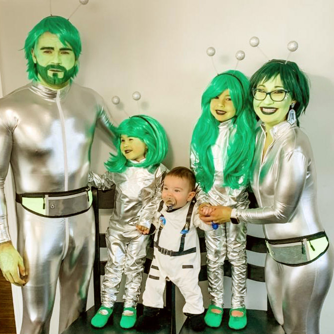 how to make alien costume for kids