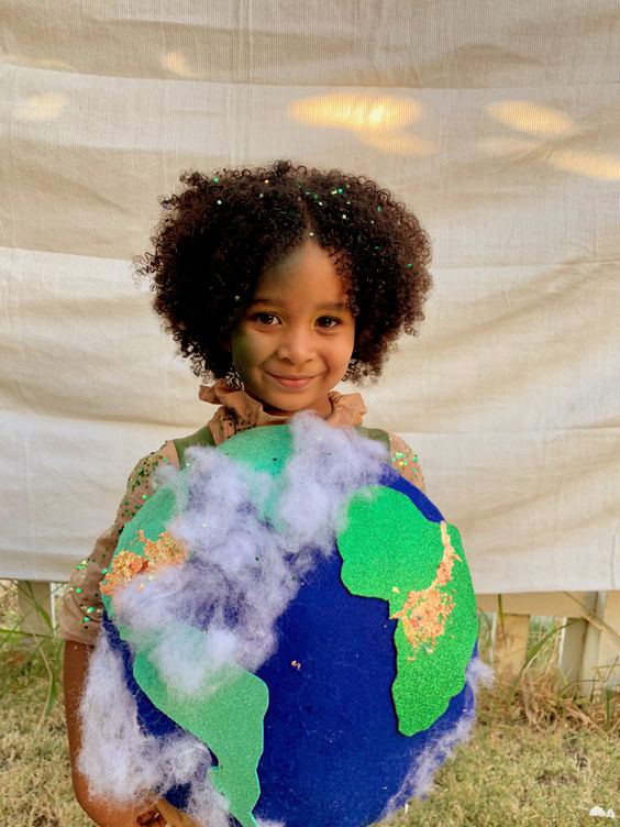 how to make an earth costume for boy kid