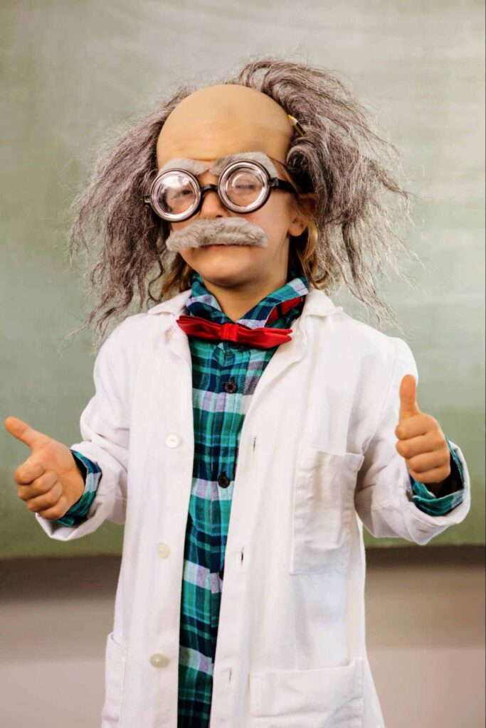 how can a kid dress up as a scientist