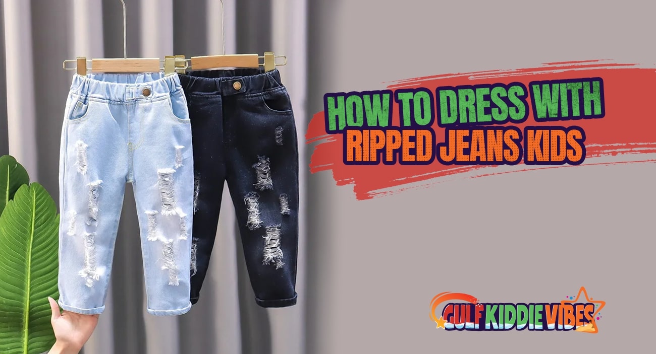 how to dress with ripped jeans kids